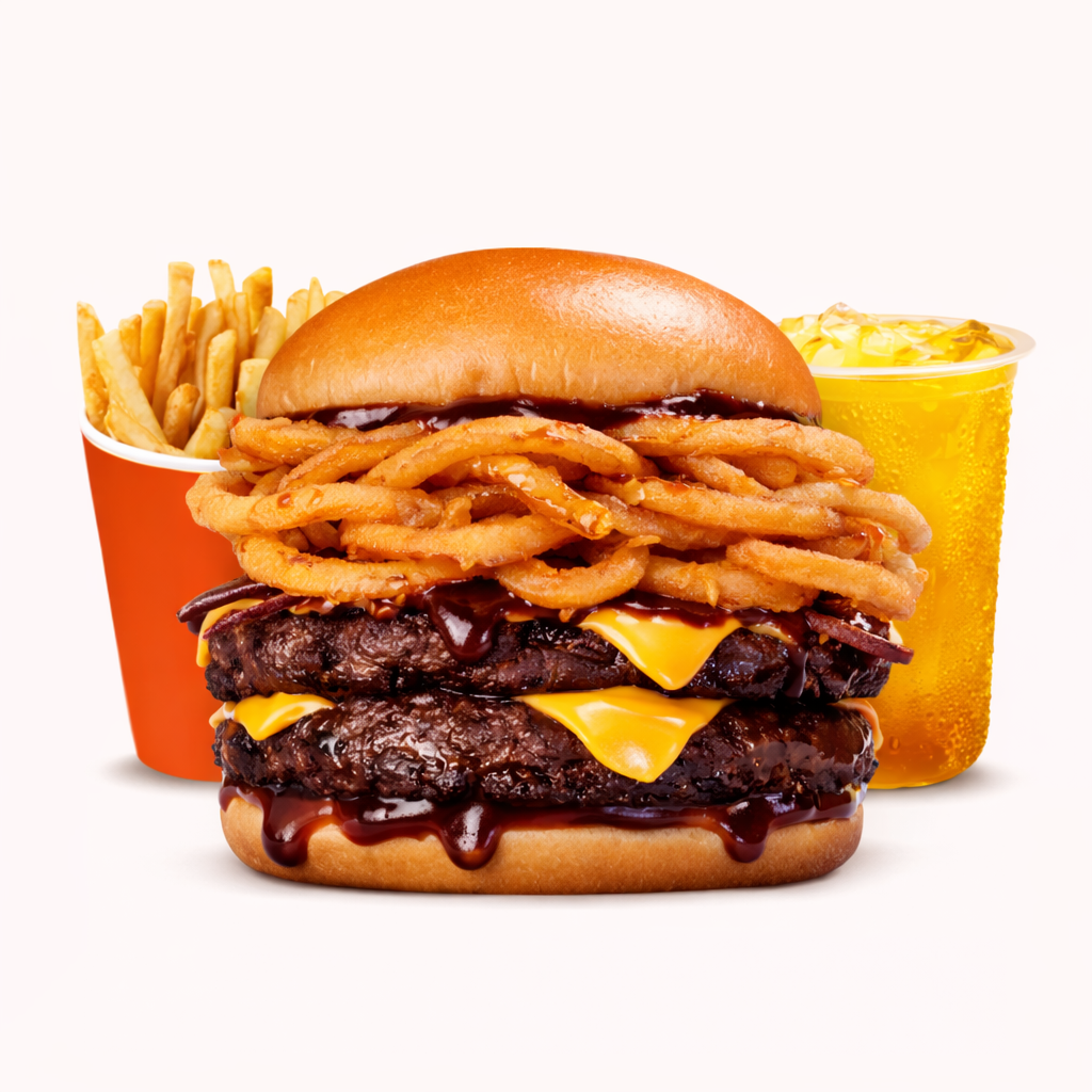 Double BBQ Jack with Onion Combo