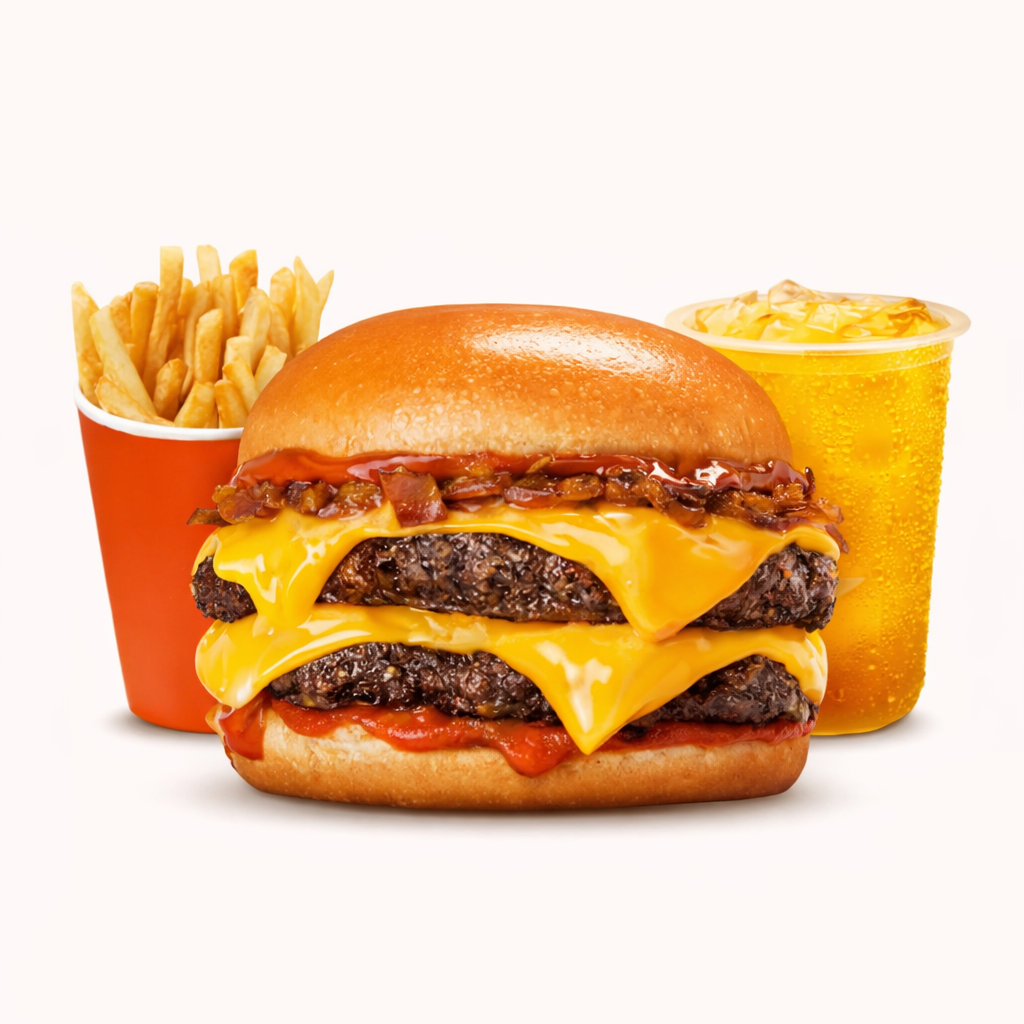 Double Flip Cheese Burger Combo