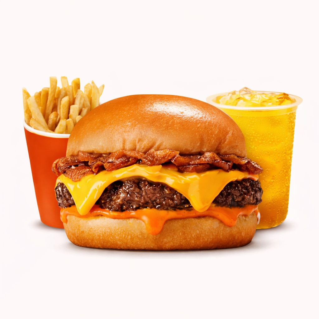 Flip Cheese Burger Combo